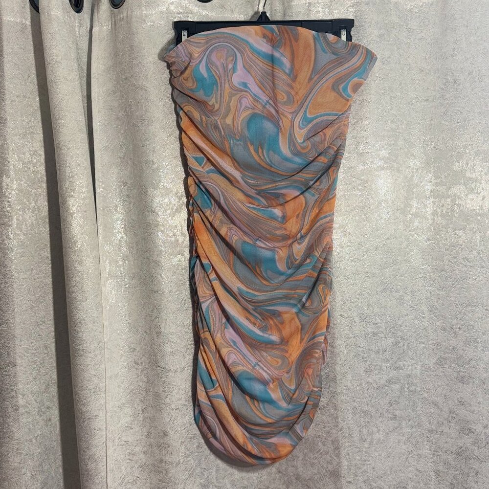 Forever 21 Strapless Knit Dress, multicolor